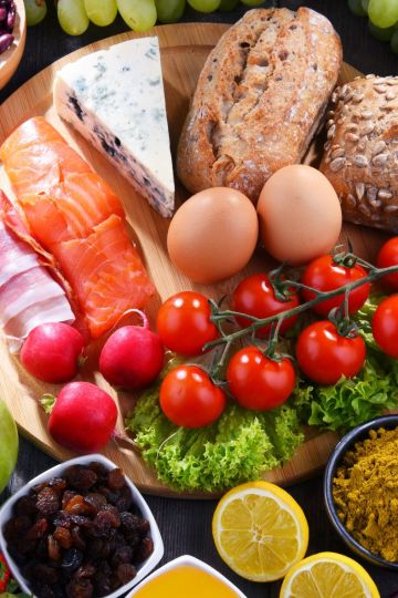 healthy veggies dairy