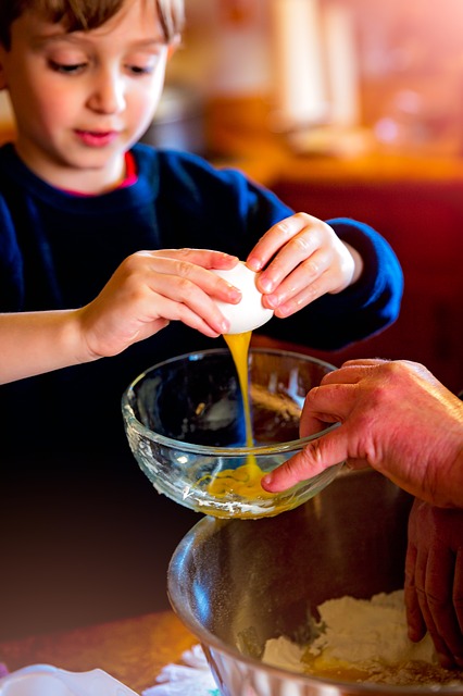 baking children cooking